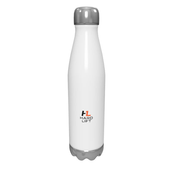 Stainless steel water bottle by Hard Lift Fitness